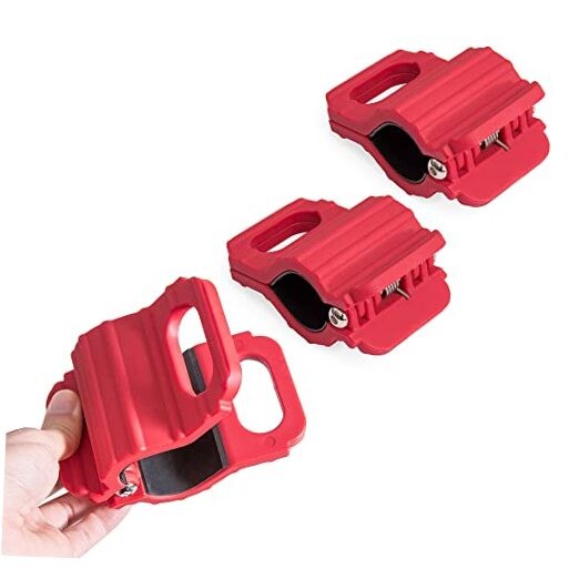  Tie Down Clamp for Motorcycles/ATV/UTV/Jet Ski/Snowmobile Tie Down Clamp Red
