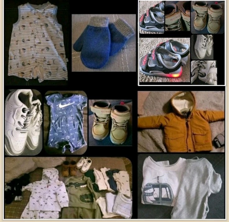 *Lot Of 37* Baby/Toddler Clothing & Shoes 12-24M Carter's, Nike, H&M Reebok, 7