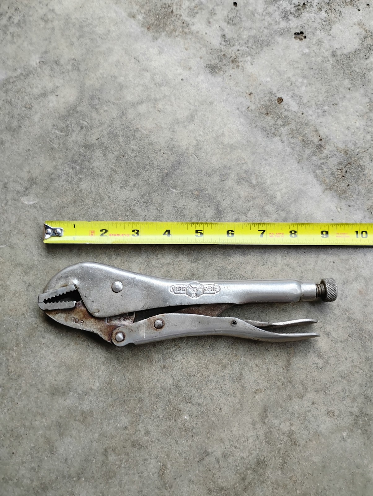 Vintage Petersen DeWitt Straight Jaw Vise Grips 10R Made in USA