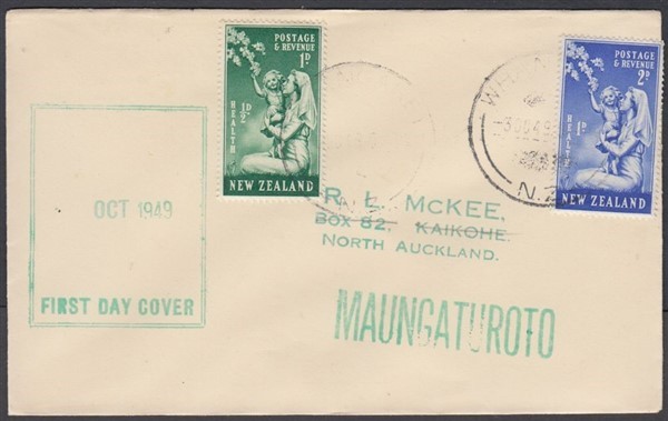 NEW ZEALAND 1949 HEALTH ILLUSTRATED FDC (ID:16/D6878)