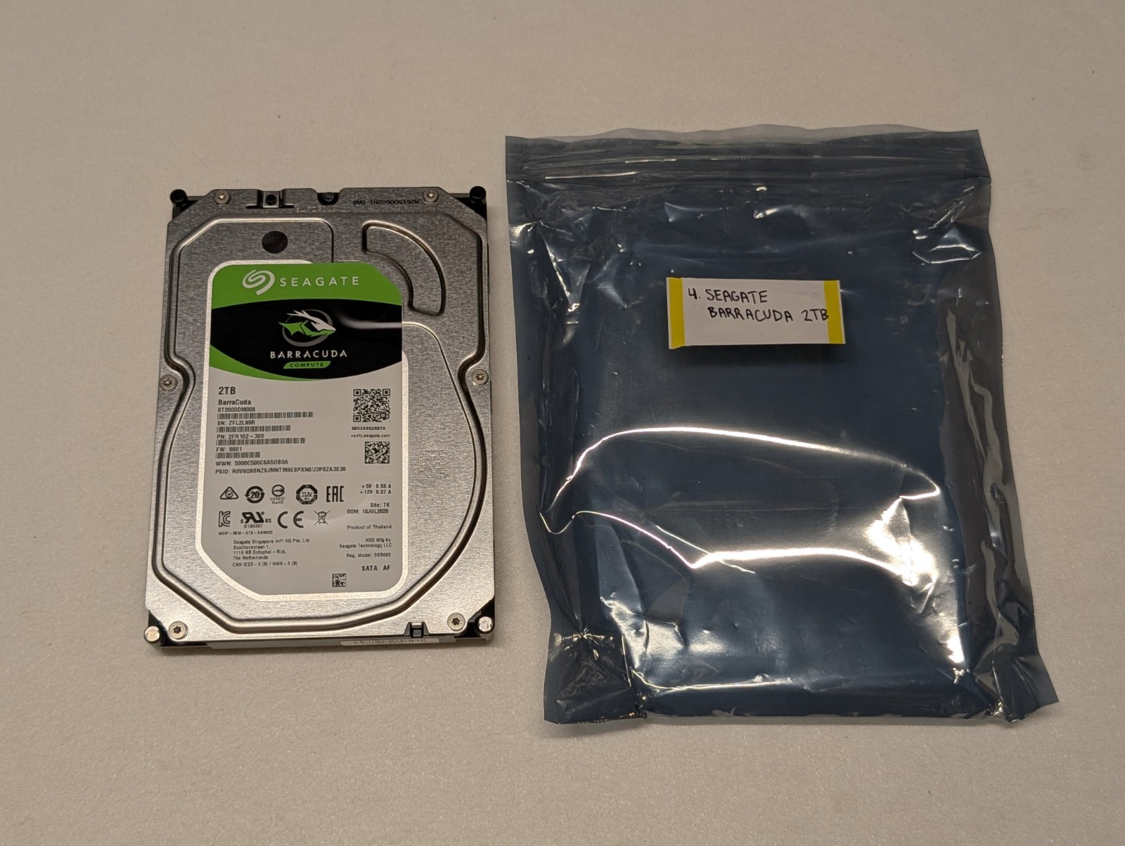 Seagate Barracuda Compute 2TB 3.5" SATA Internal HDD ST2000DM008