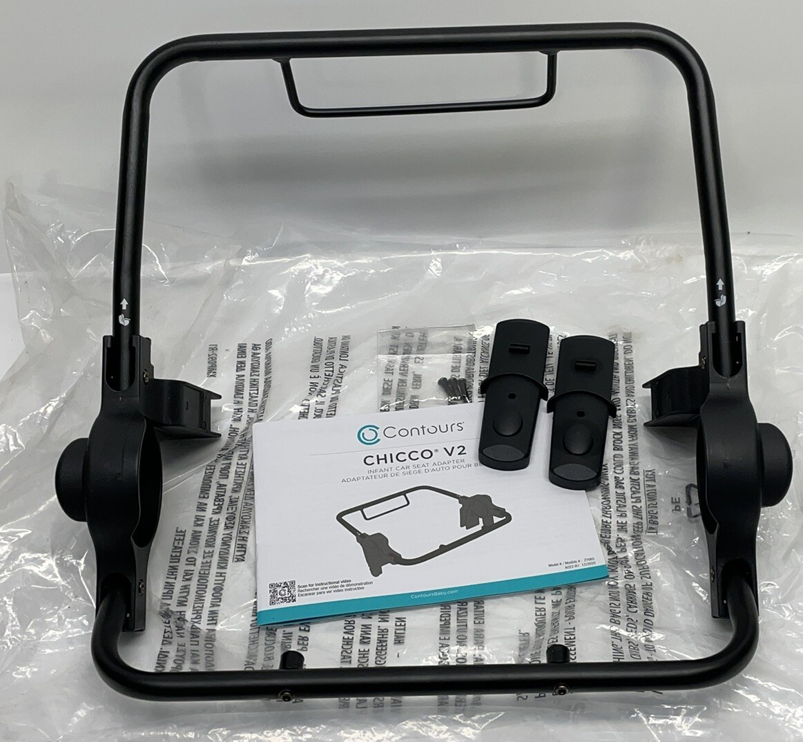 Contours Seat Adapter for Chicco V2 Infant Car Seat Stroller Black Replacement⭐️