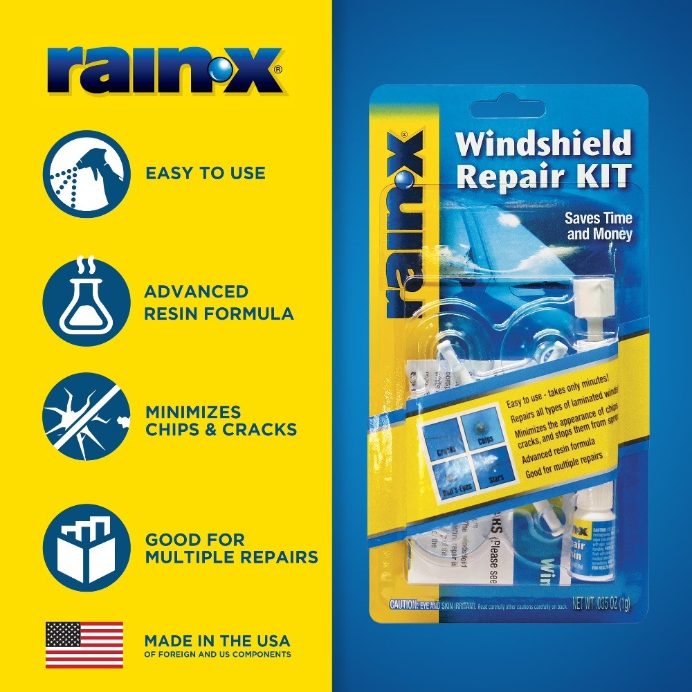 Rain-x Windshield Repair Kit, Saves Time and Money by Repairing Chips and Cracks