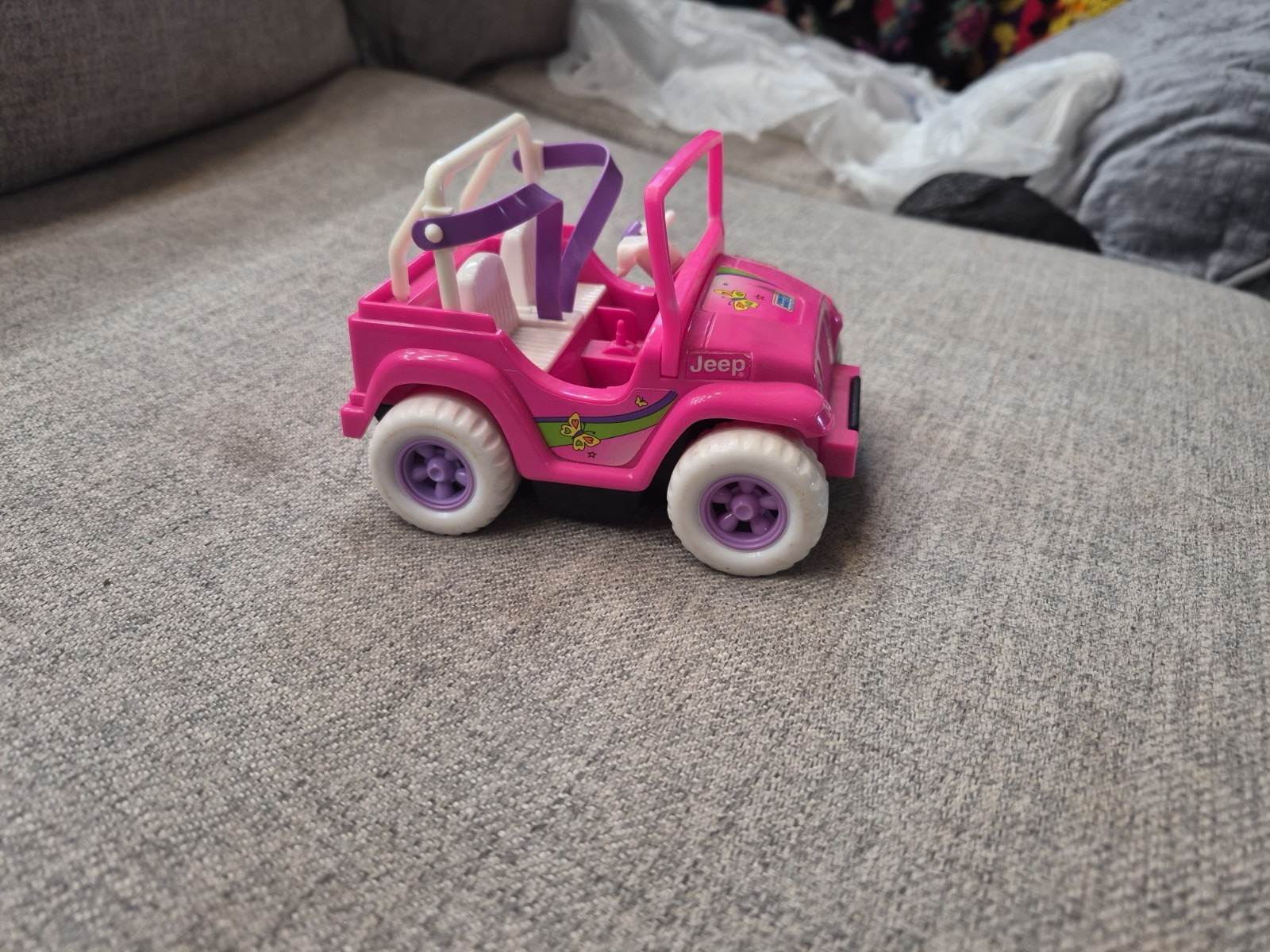 Barbie Little Sister Mattel Kelly Skipper Power Wheels Jeep Pink 1997
