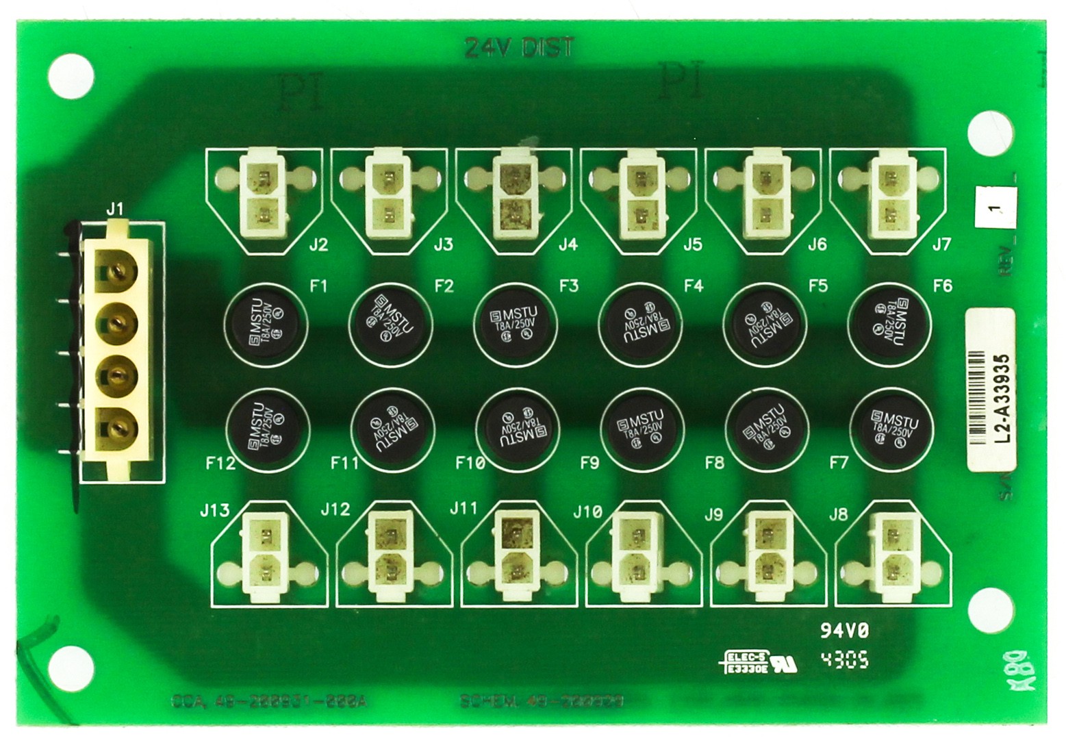 Diebold 49-200931-000A ATM Power Distributor Board