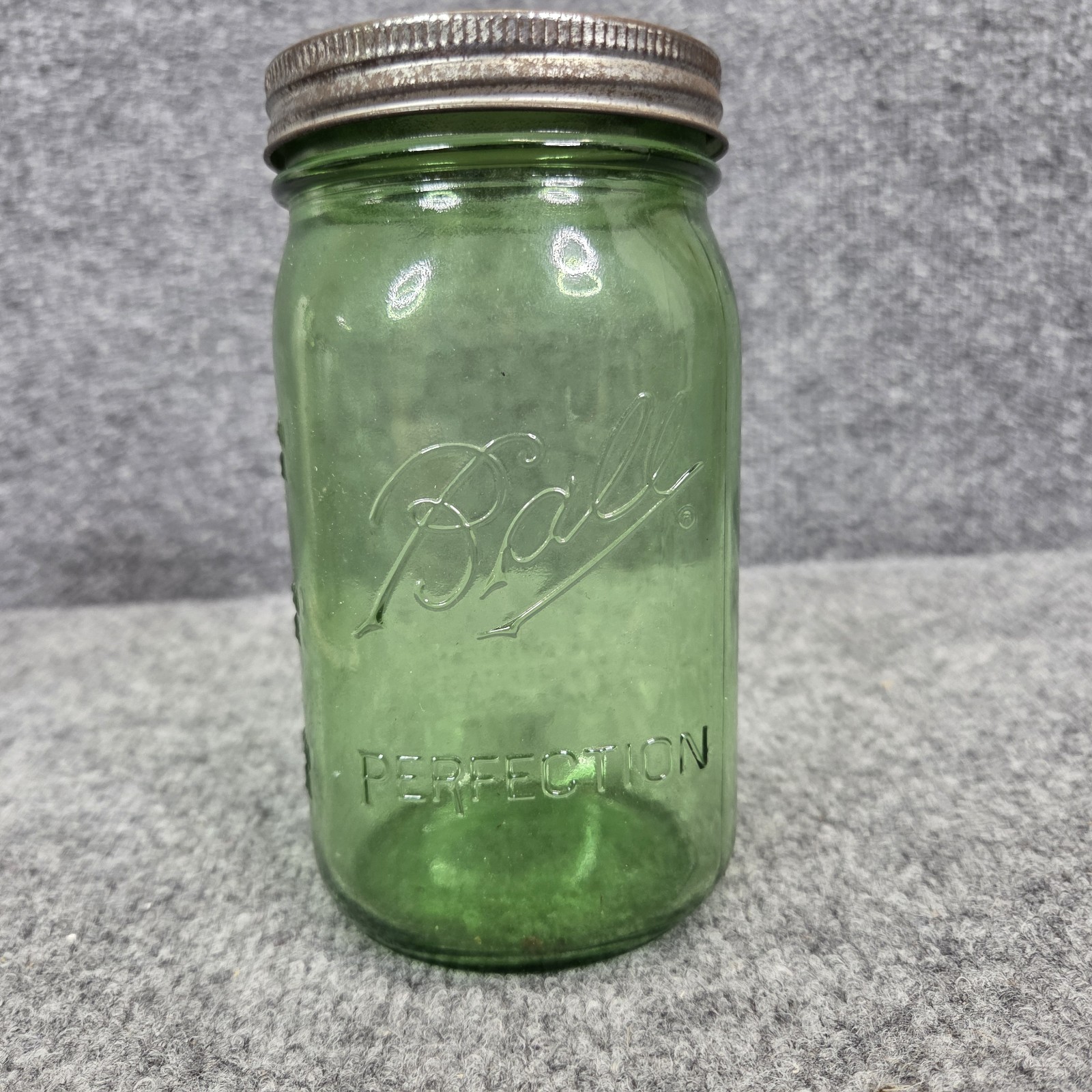 Ball Perfection Green Mason Jar 1913 -1915 100 Years American Heritage - Quart