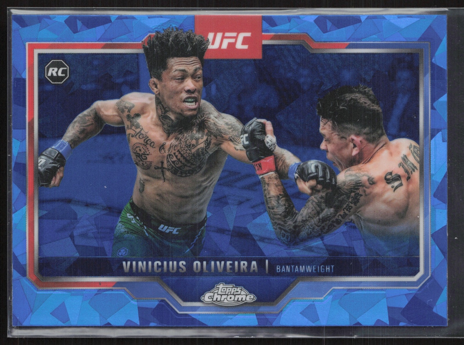 2025 Topps UFC Chrome Sapphire Vinicius Oliveira #9 RC