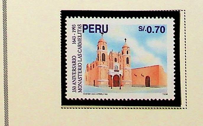 PERU Sc 1096 NH ISSUE OF 1995 - MONASTERY - (RM26)