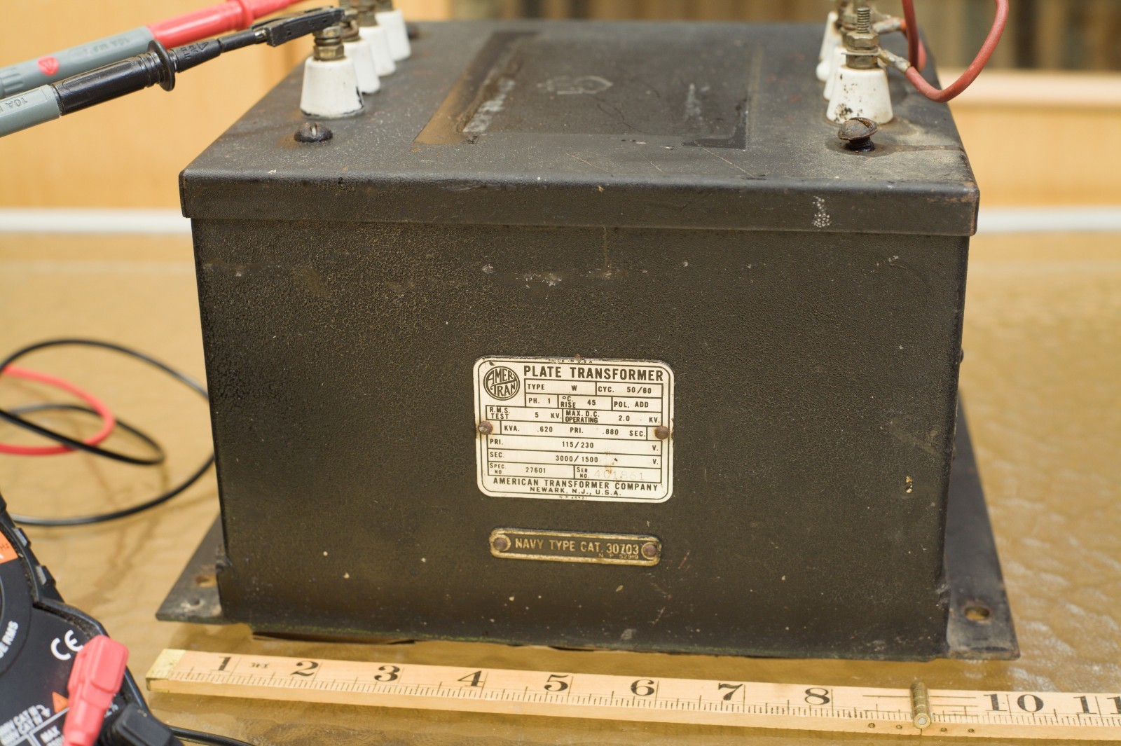 AmerTran Giant Tube Plate Transformer 3000V High Voltage Broadcast Transmitter