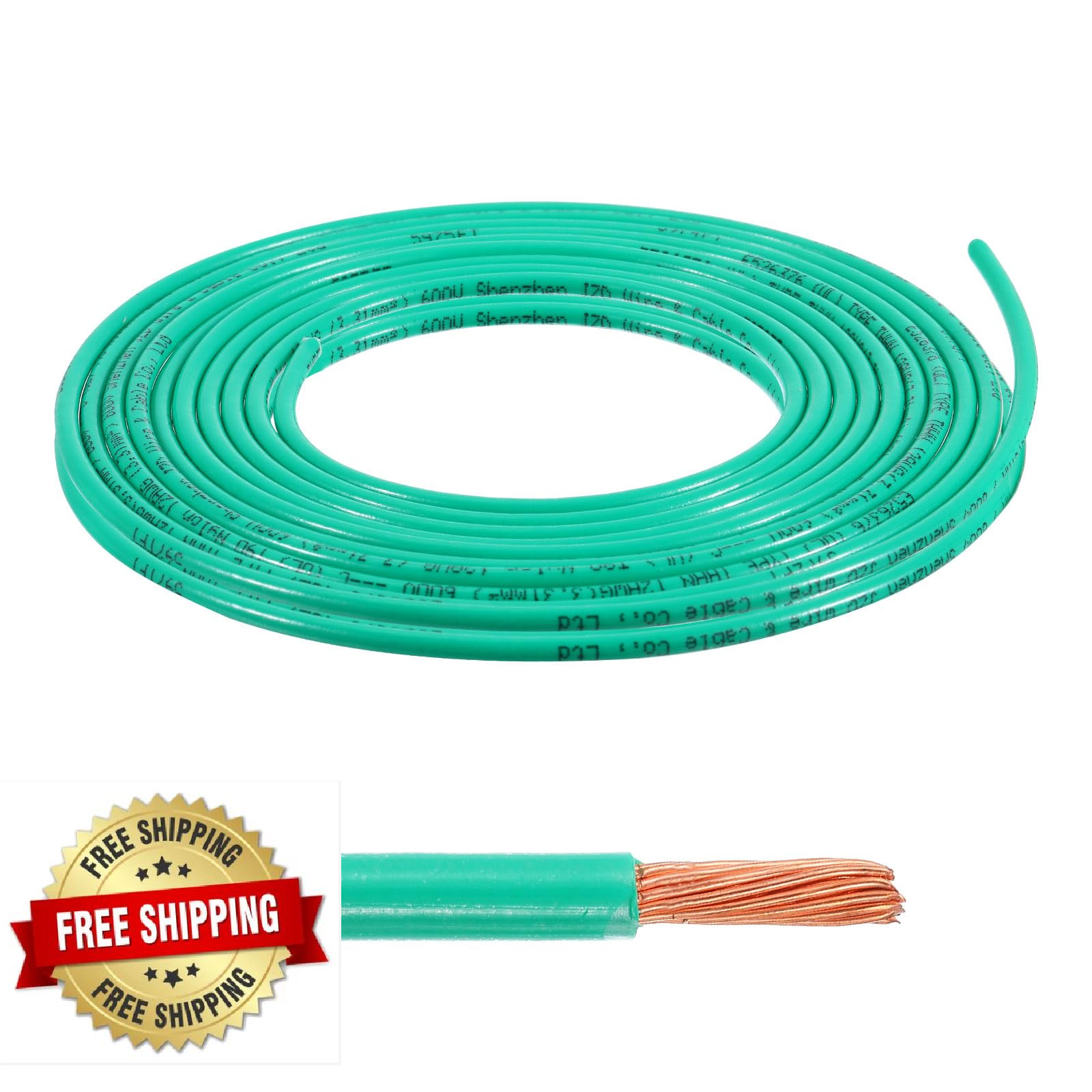 MECCANIXITY 10AWG THHN Stranded Copper Building Wire 25ft - UL Listed