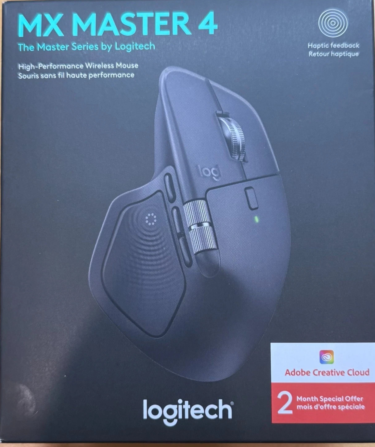 NeW LOGITECH MX Master 4 WIRELESS Mouse LASER Computer MICE Travel ADOBE Logi 3S