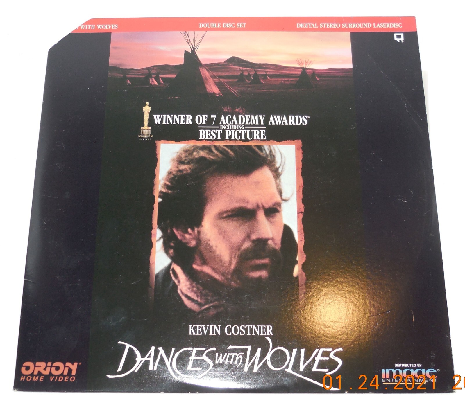 Laserdisc 1990 Orion Dances with Wolves Keven Costner Mary Mcdonnell