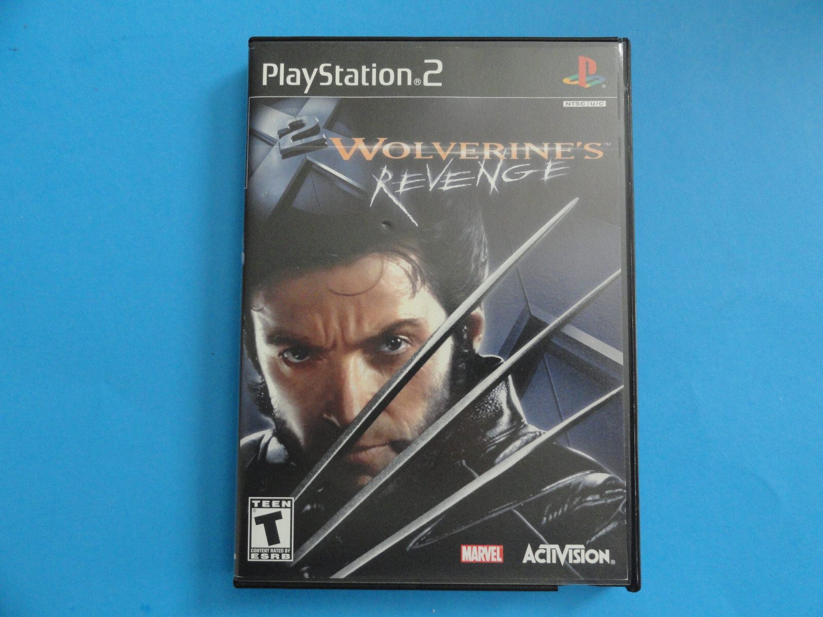 PS2 WOLVERINE'S REVENGE - ORIGINAL COVER ART IN BLOCKBUSTER VIDEO CASE
