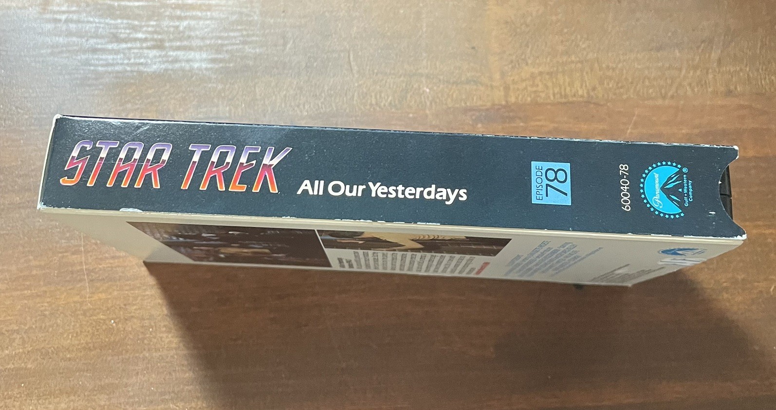  STAR TREK Episode 78 ALL OUR YESTERDAYS w/slipcase 