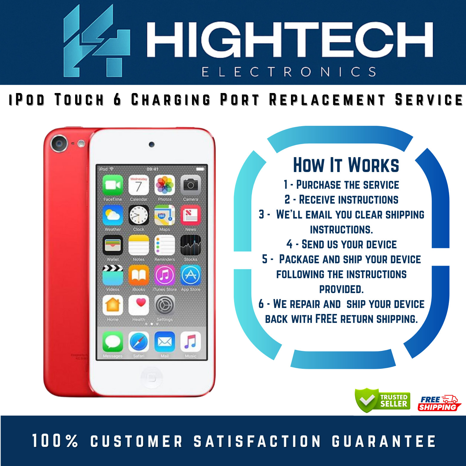 iPod Touch 6  Charging Port Replacement Service Repair
