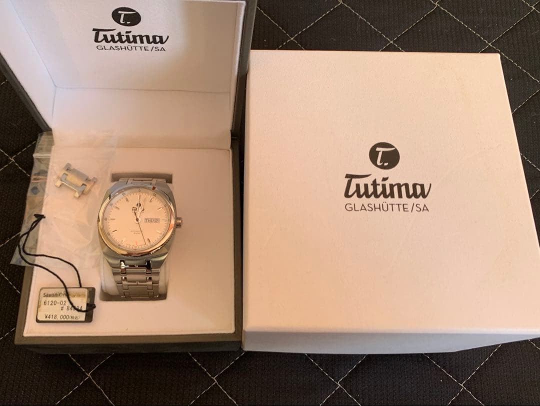 Tutima Saxon One 6120-02 Automatic Mens Watch Stainless Steel Boxed