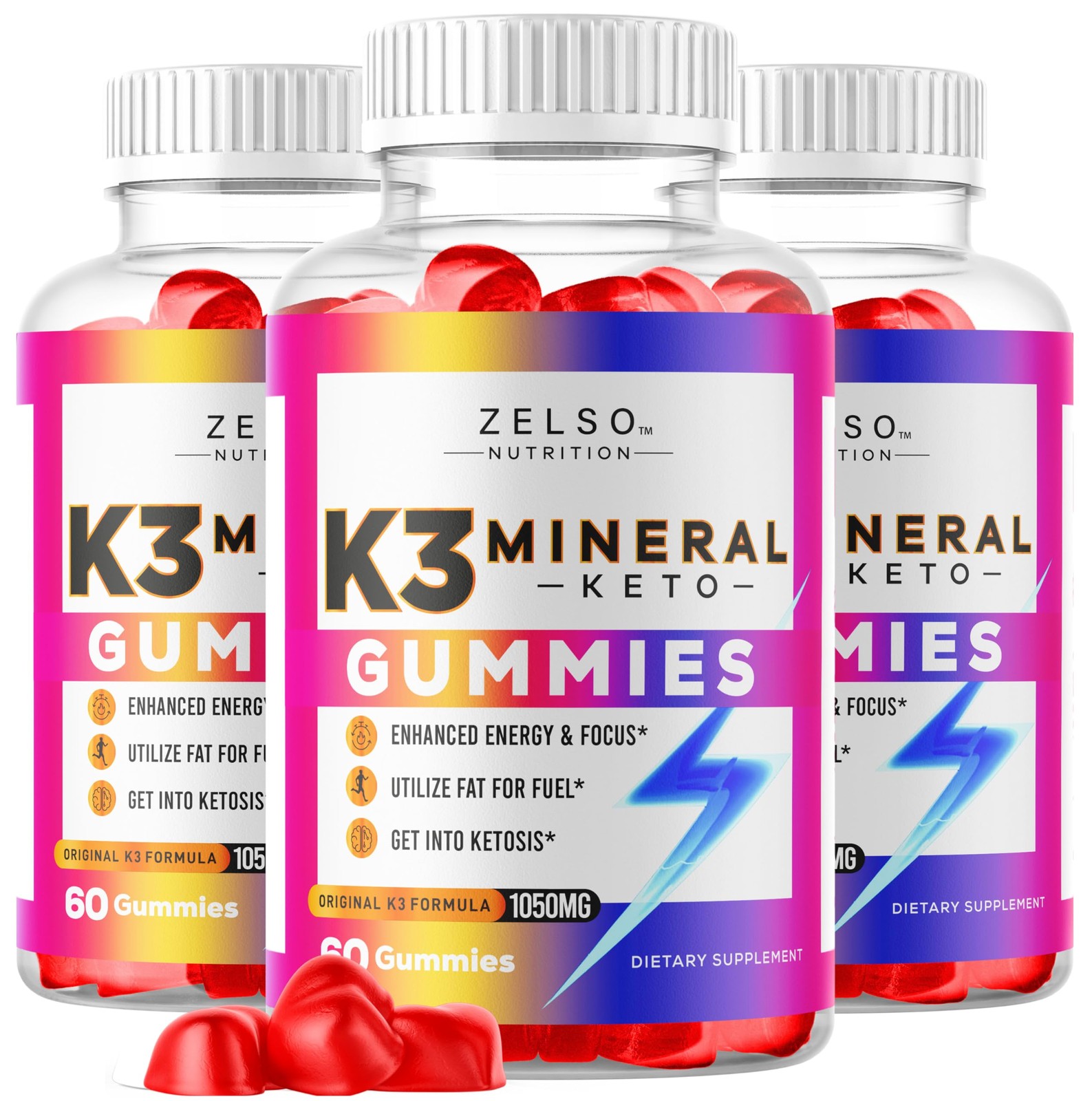 3 Pack K3 Mineral Keto Gummies  Keto K3 Mineral Weight Loss Gummies, K3 Miner...