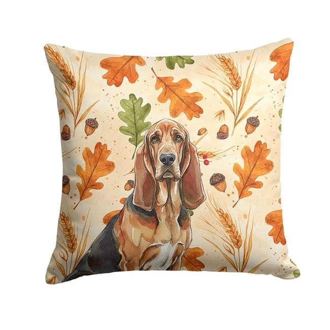 Carolines Treasures WDK7718PW1414 14 x 14 in. Liver & Tan Bloodhound Heirloom...