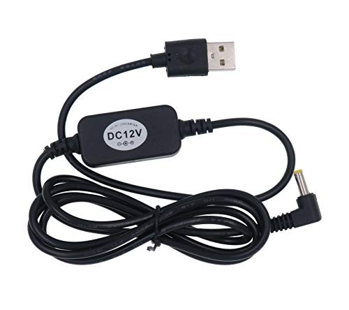  USB 5V to DC 12V 4mm x 1.7mm Power Cable, Compatible with Dot Devices, USB 