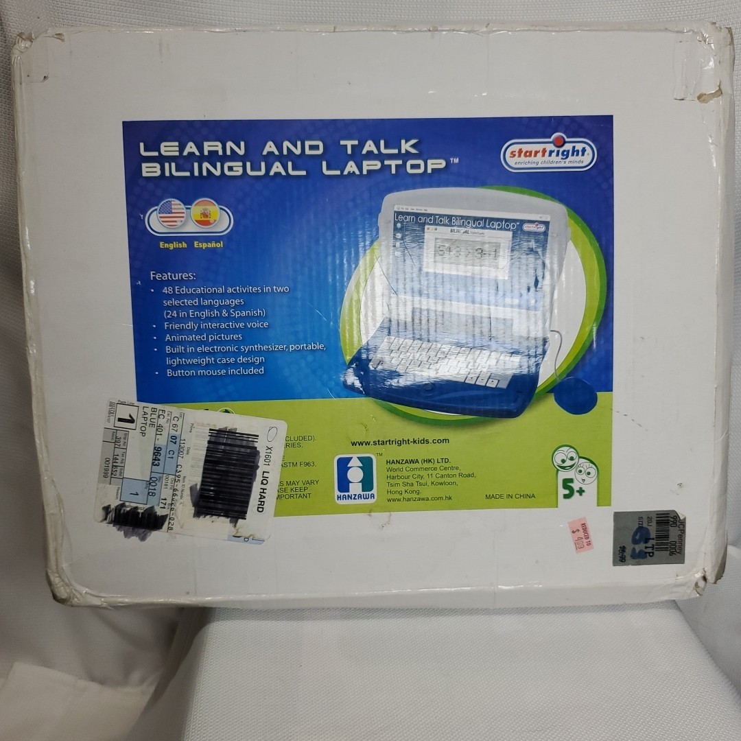 Start Right Learn And Talk Bilingual Laptop English And Spanish New Open Box