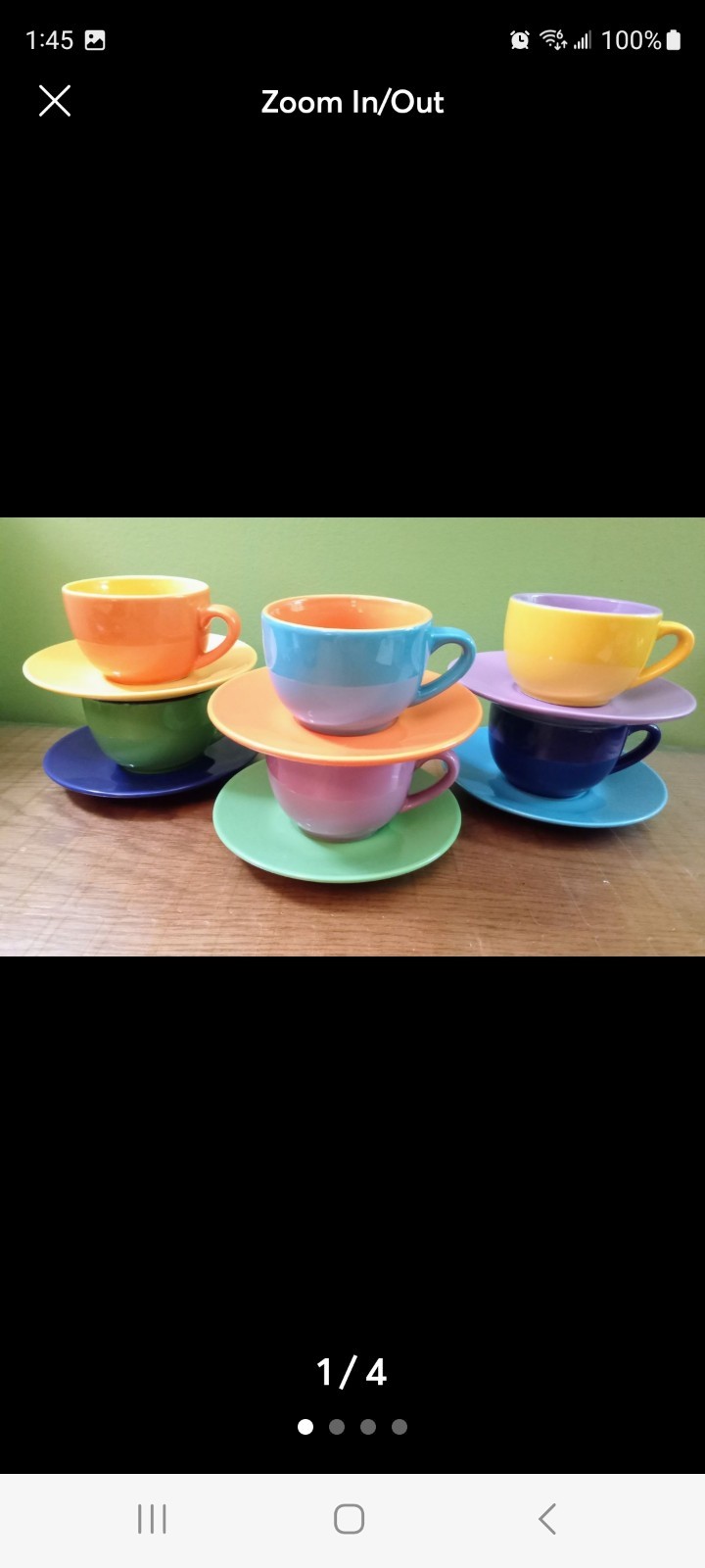 Godinger & Co. Cup And Saucer Set.  12 Pieces