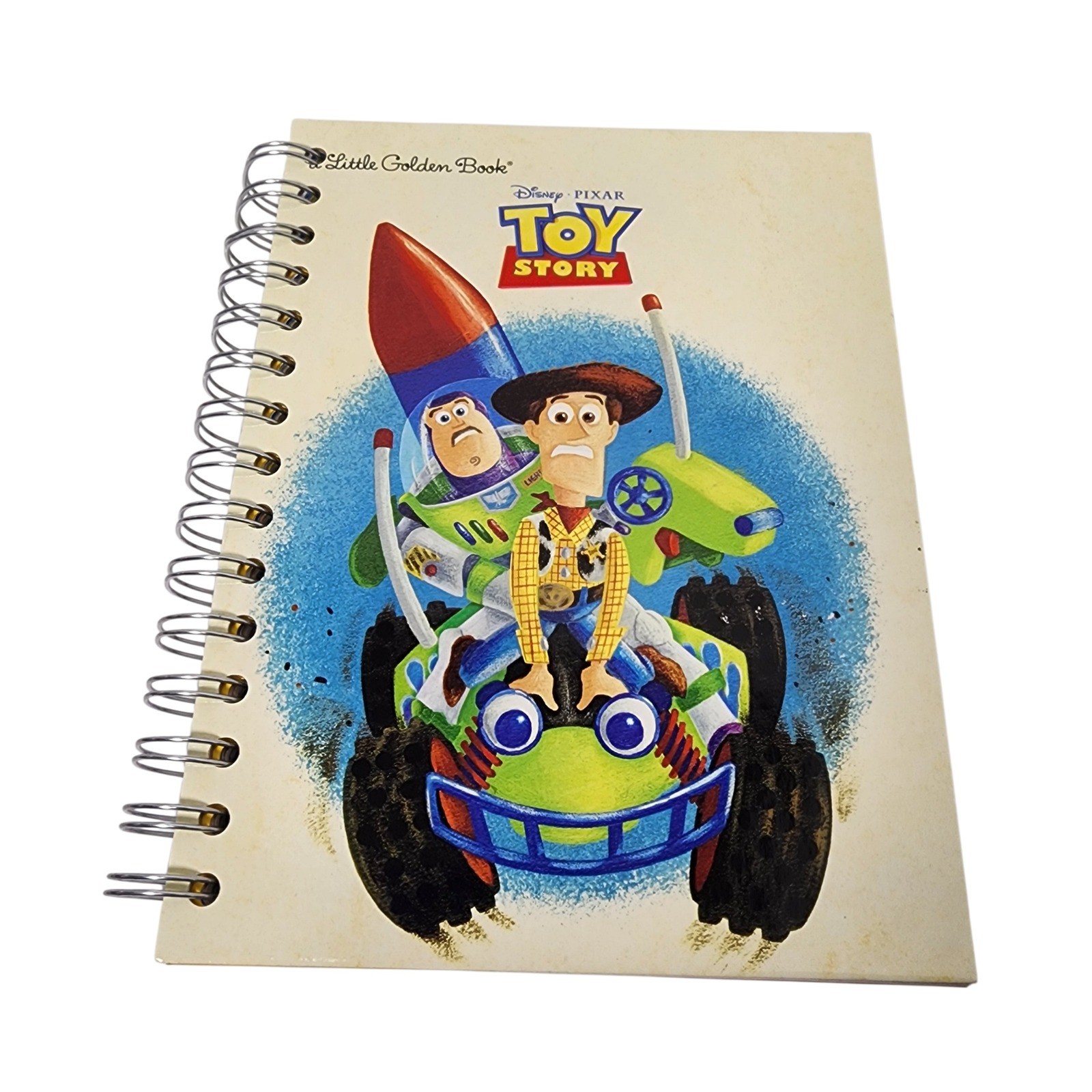 Disney Pixar Toy Story Little Golden Book Spiral Notebook Journal Scrapbook