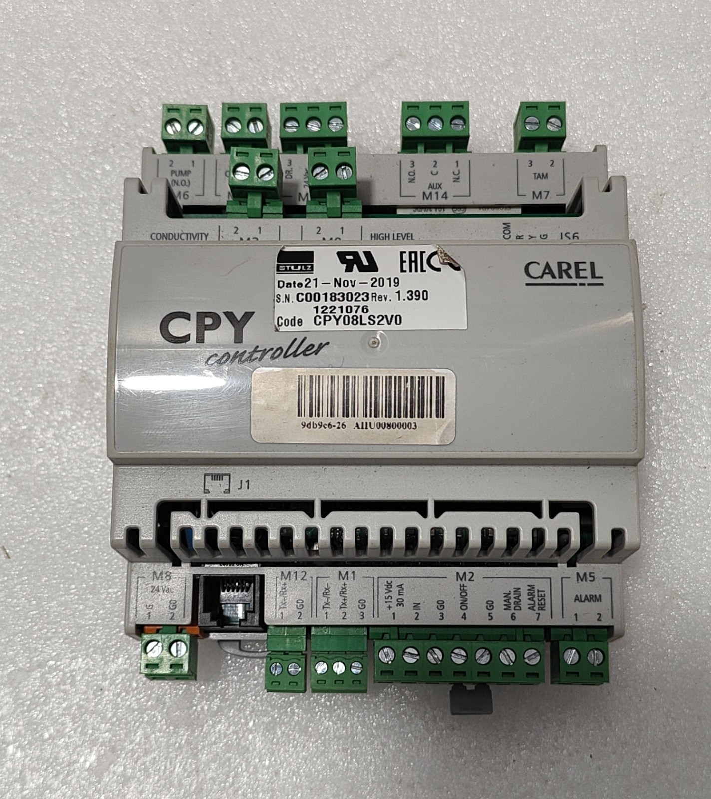 CAREL / STULZ CPY08LS2V0 CPY CONTROLLER REV:1.390