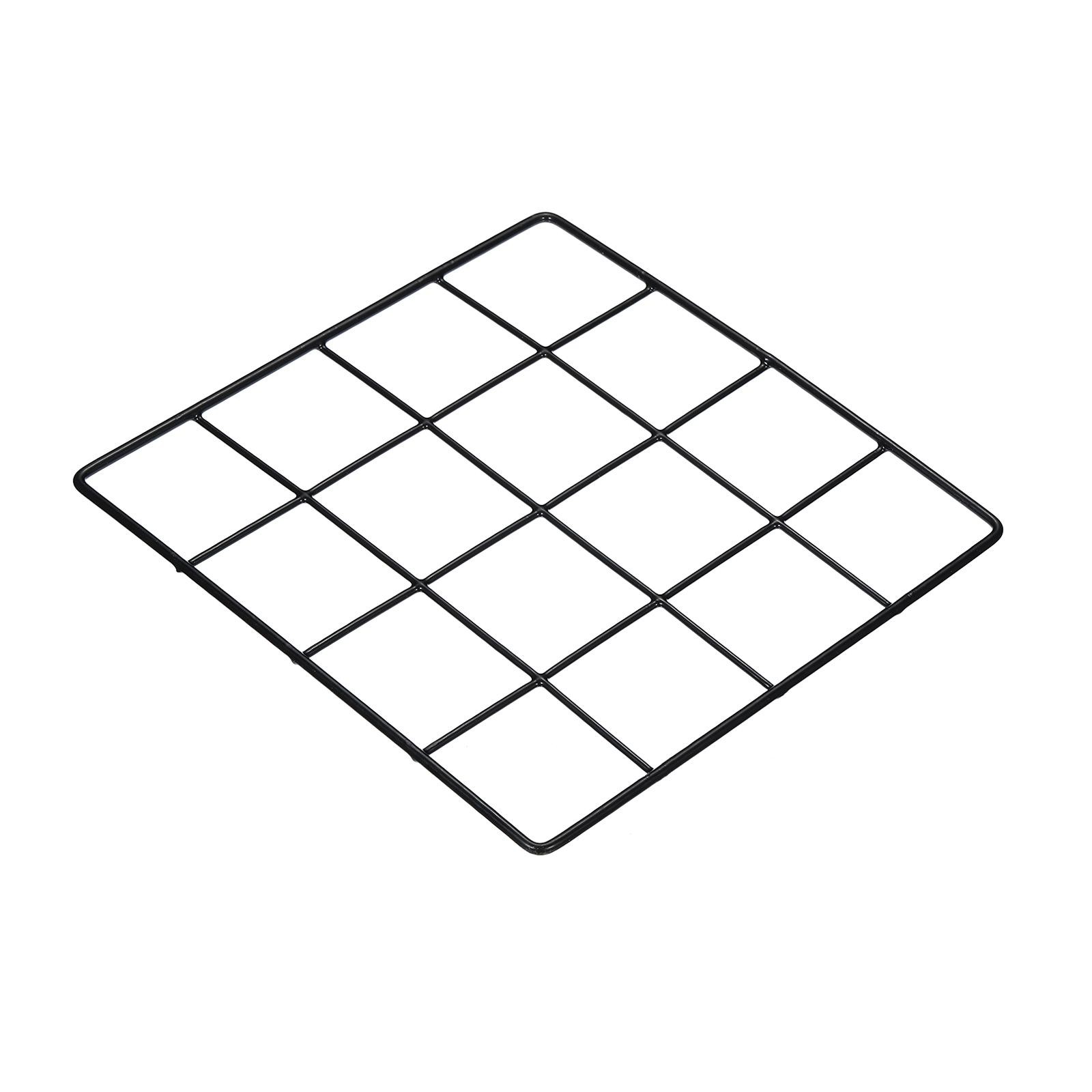 8"x8" Wire Grid Panel, 1pc for Home Office, Black