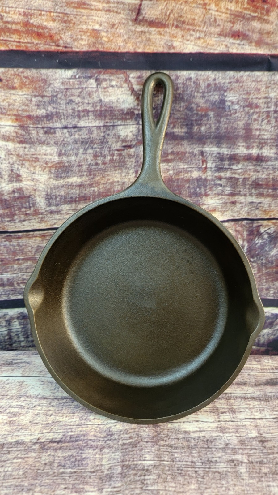 Vintage LODGE No. 5 SK Cast Iron Skillet 3-Notch w/ Heat Ring RESTORED