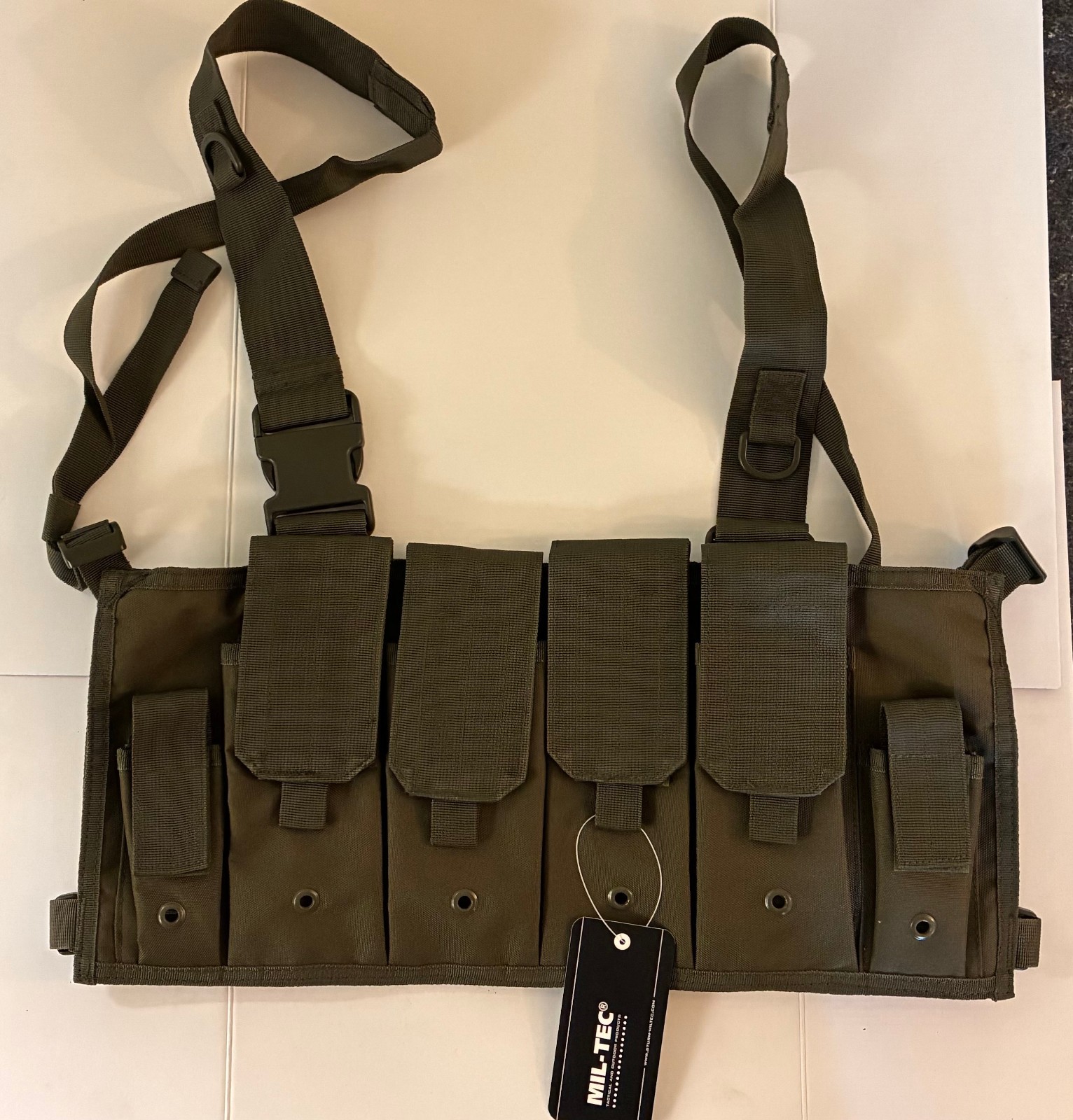 MIL-TEC® OD MAG CARRIER CHEST RIG for the Range or Airsoft