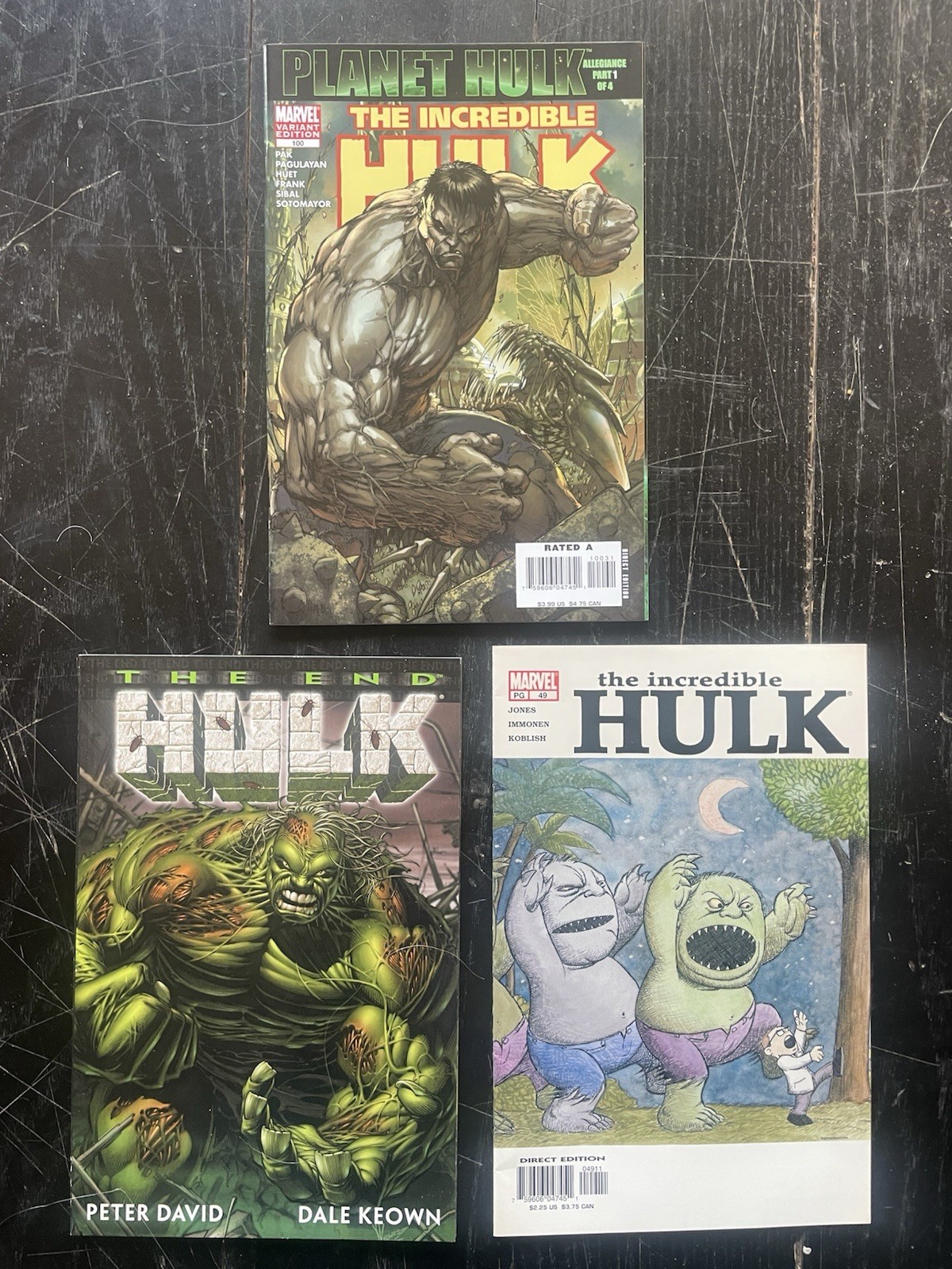 Marvel Hulk Comic Mixed Lot of 3