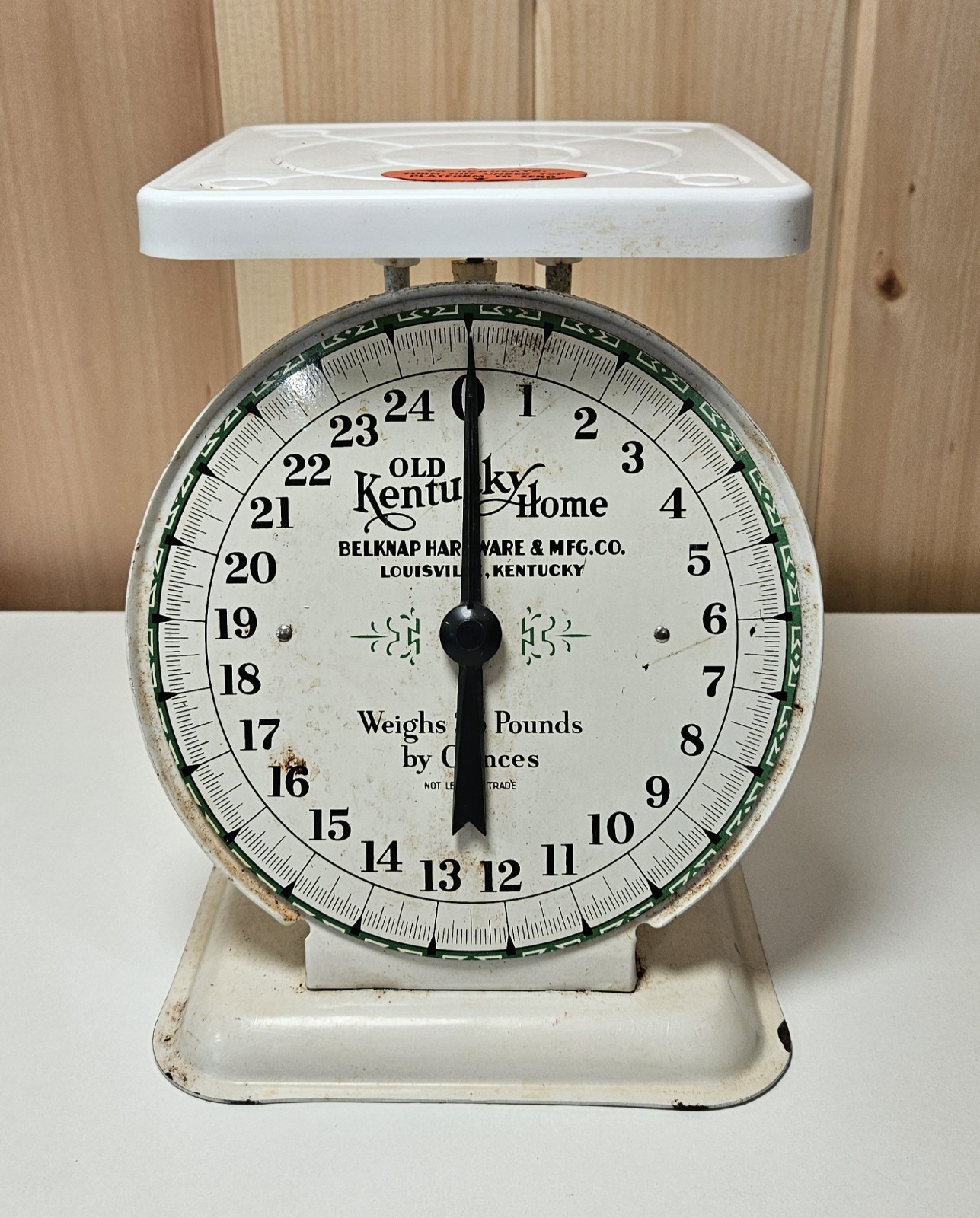Vintage Kitchen Scale Old Kentucky Home Belknap Hardware 25 lb / Farmhouse Decor