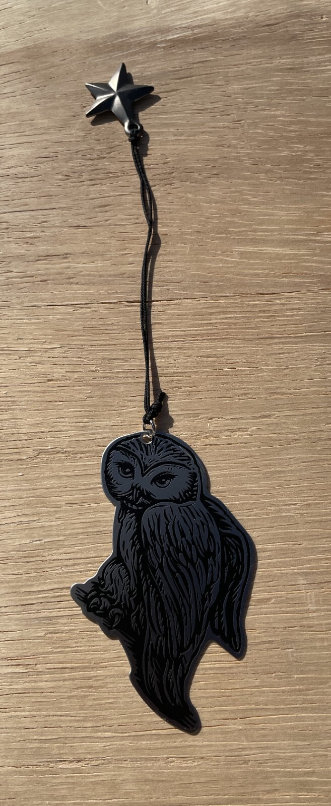 VTG HARRY POTTER HEDWIG Metal Owl Bookmark Snowy Owl With Star 2000 Scholastic