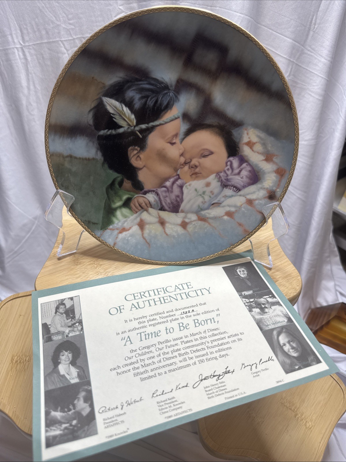 A Time to be Born Knowles 8 1/2 Inch Collector Plate ~