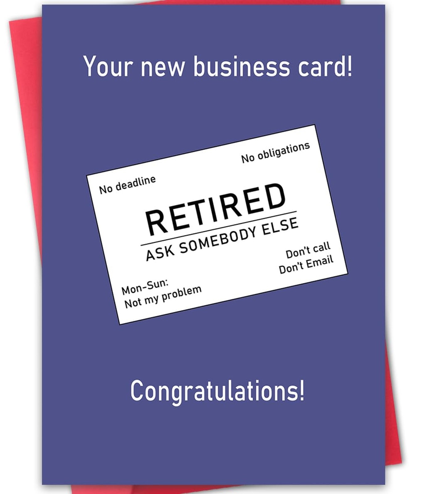 Funny Retirement Card for Men Women,Happy Retiring Gift for Colleague,Congrat...