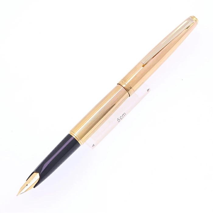 PLATINUM Platinum Fountain Pen gold-plated 14KGF 18K/medium character [Used -
