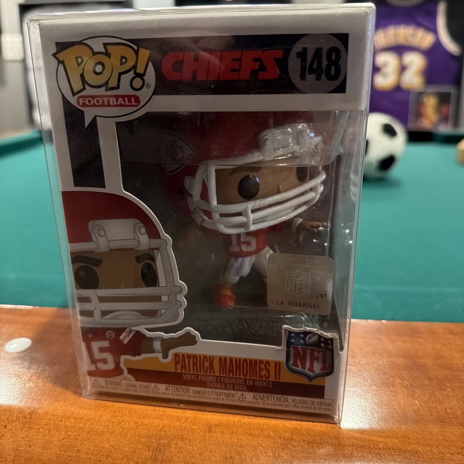Funko Pop! Vinyl: Kansas City Chiefs Patrick Mahomes II #148