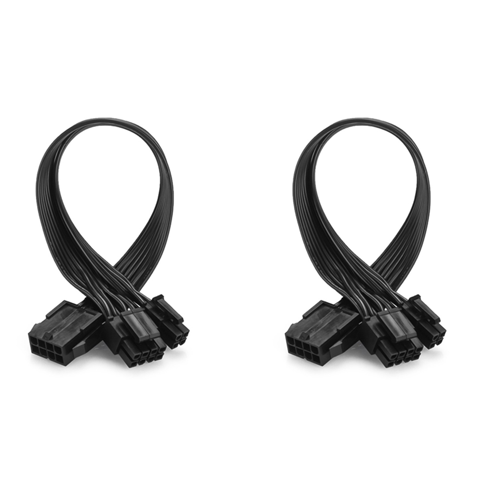 2X CPU 8 Pin Female To CPU ATX 8Pin + ATX 4 Pin Male  Supply Converter2748