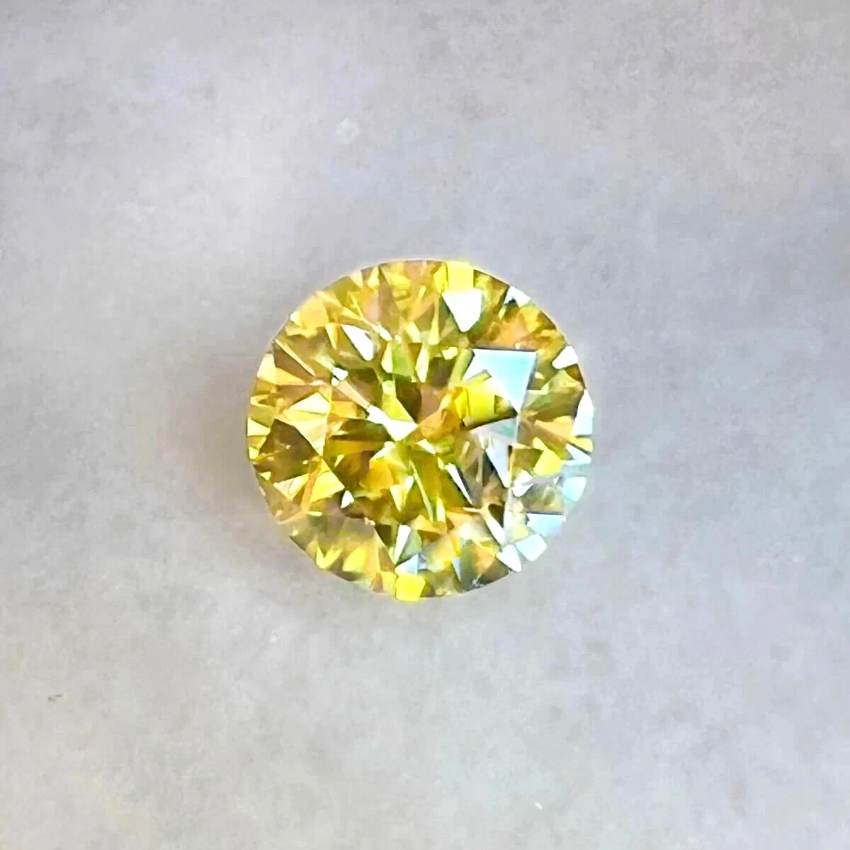 2 Ct VVS1 Round Yellow Lab Created Diamond Certified Loose Stone Brilliant Cut