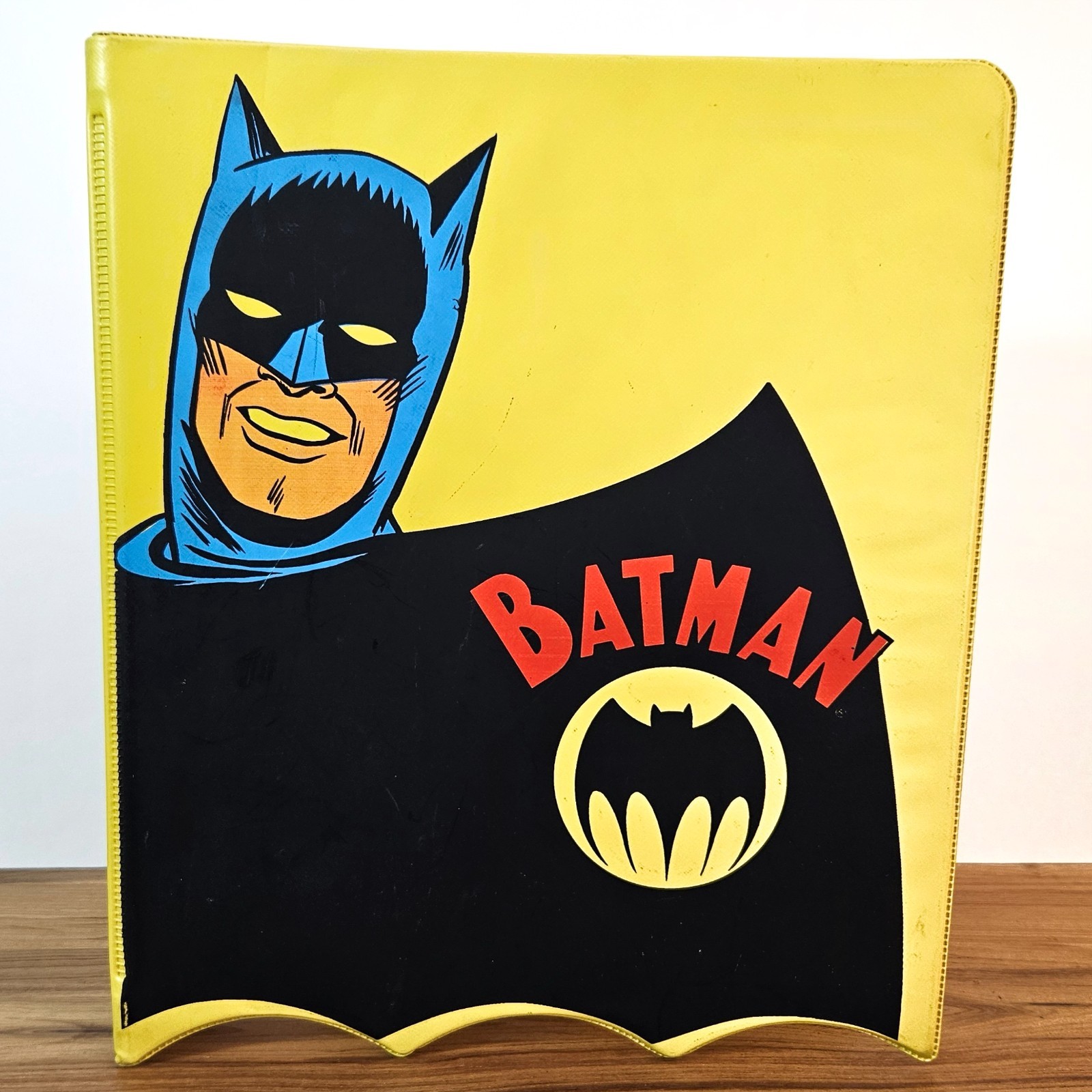 Vintage Rare Batman Die Cut 3-Ring Binder, 1966