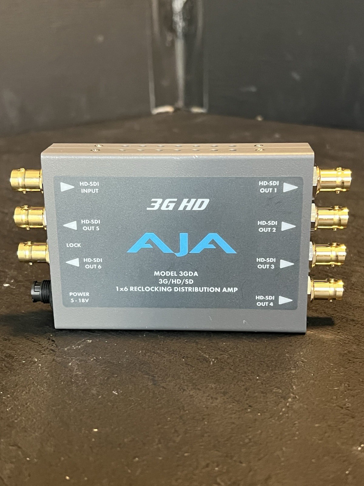 AJA 3GDA Mini 1x6 3G/HD/SD Reclocking Distribution Amplifier