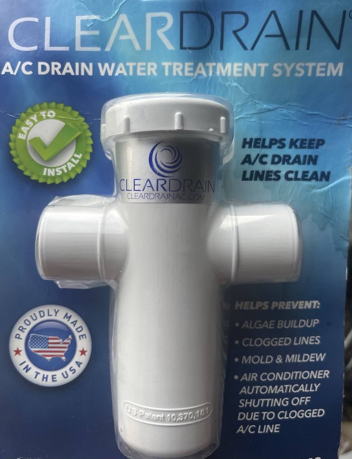 Clear Drain A/C Water Treatment Clean Up