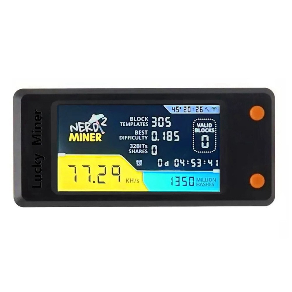 V2 78KH/S Lottery Miner with LCD Display Bitcoin Crypto Miner ASIC Mini8100