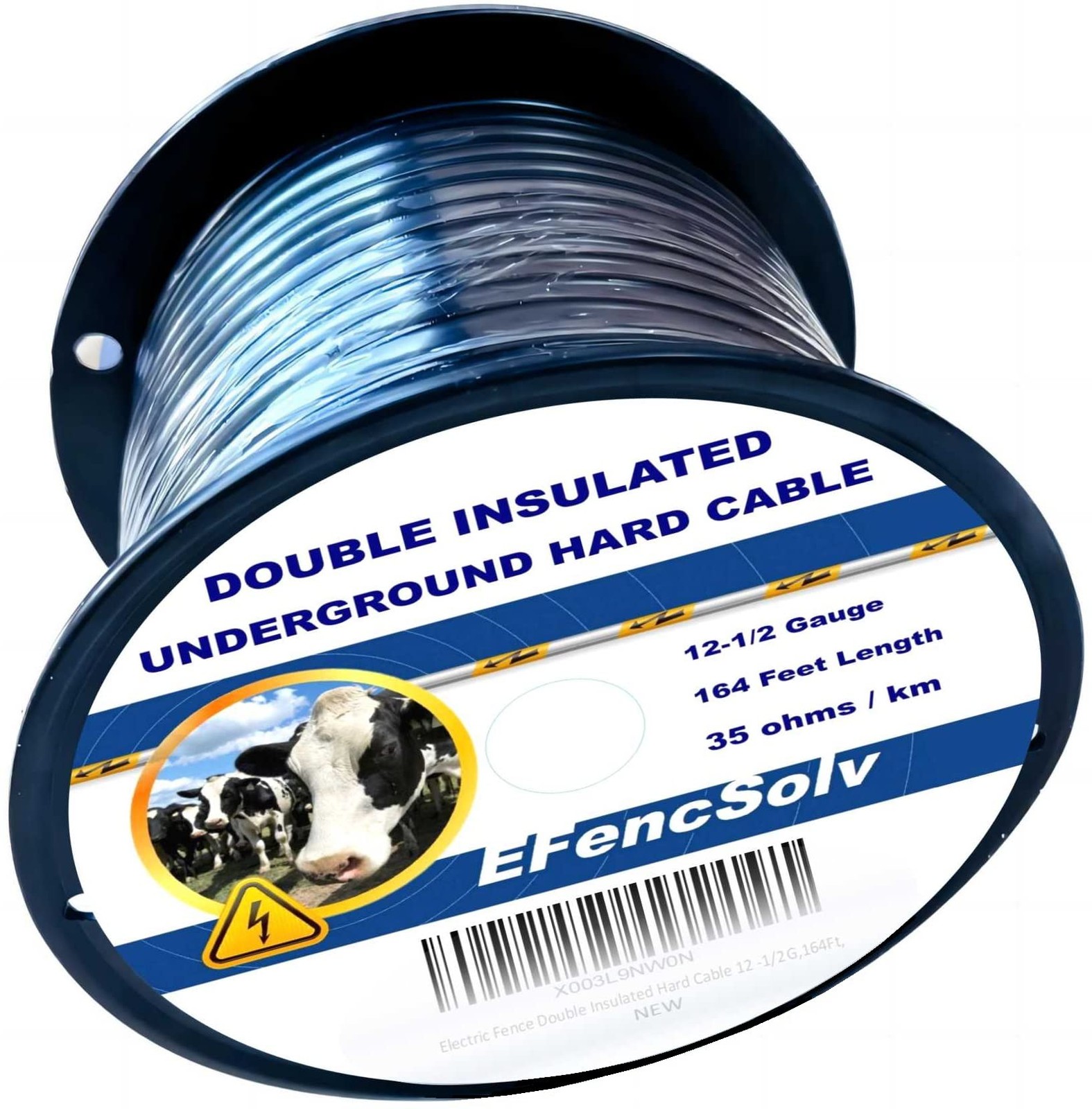 EFencSolv Electric Fence Double Insulated Underground Cable 12.5 Gauge 2.5mm