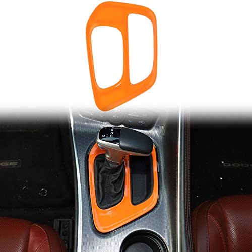  for Challenger Gear Shift Covers Trim for 2015-2025+ Dodge Challenger Orange