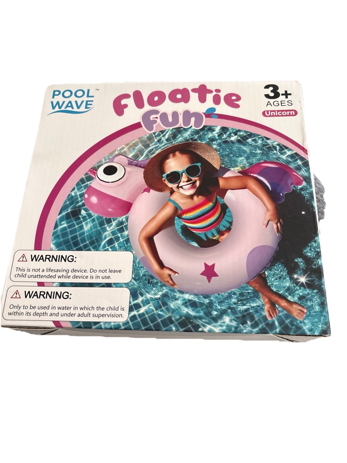 Pool Wave Floatie Fun Inflatable Swimming Ring Unicorn