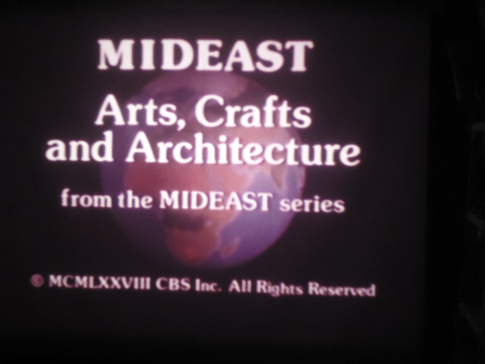 16mm Mideast Arts,Crafts and Architecture 800' Lpp 1987