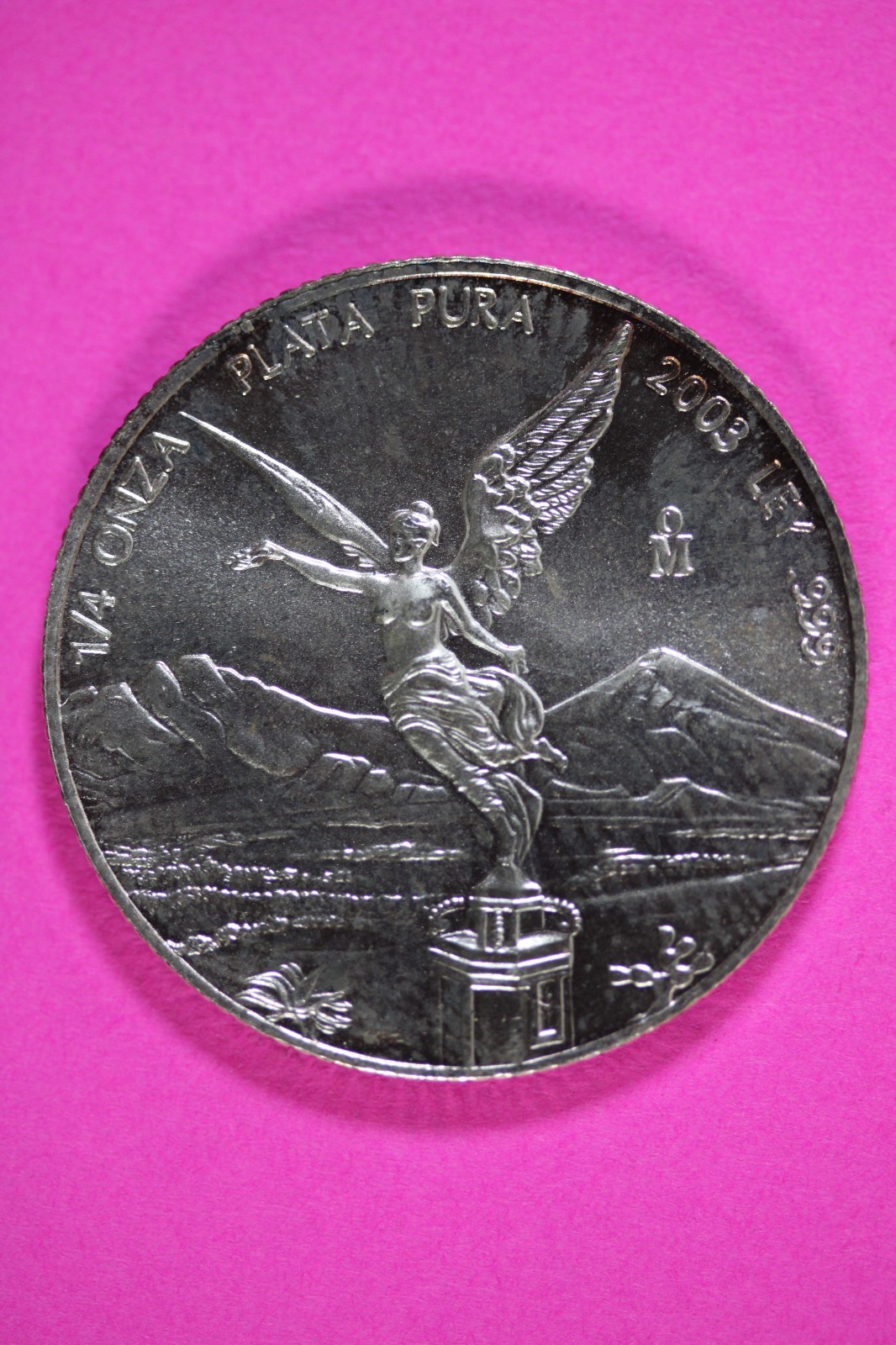 Toned 2003 Mexico Libertad 1/2 Ounce Onza Silver Coin Guaranteed Authentic 2481