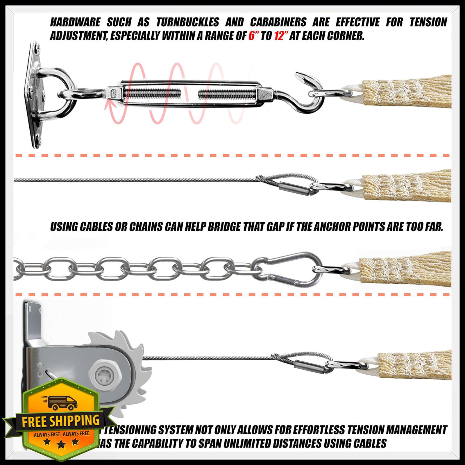 Royal Shade 8'x12' Brown Rectangle Sun Shade Sail UPF50+ UV Block 200GSM Canopy