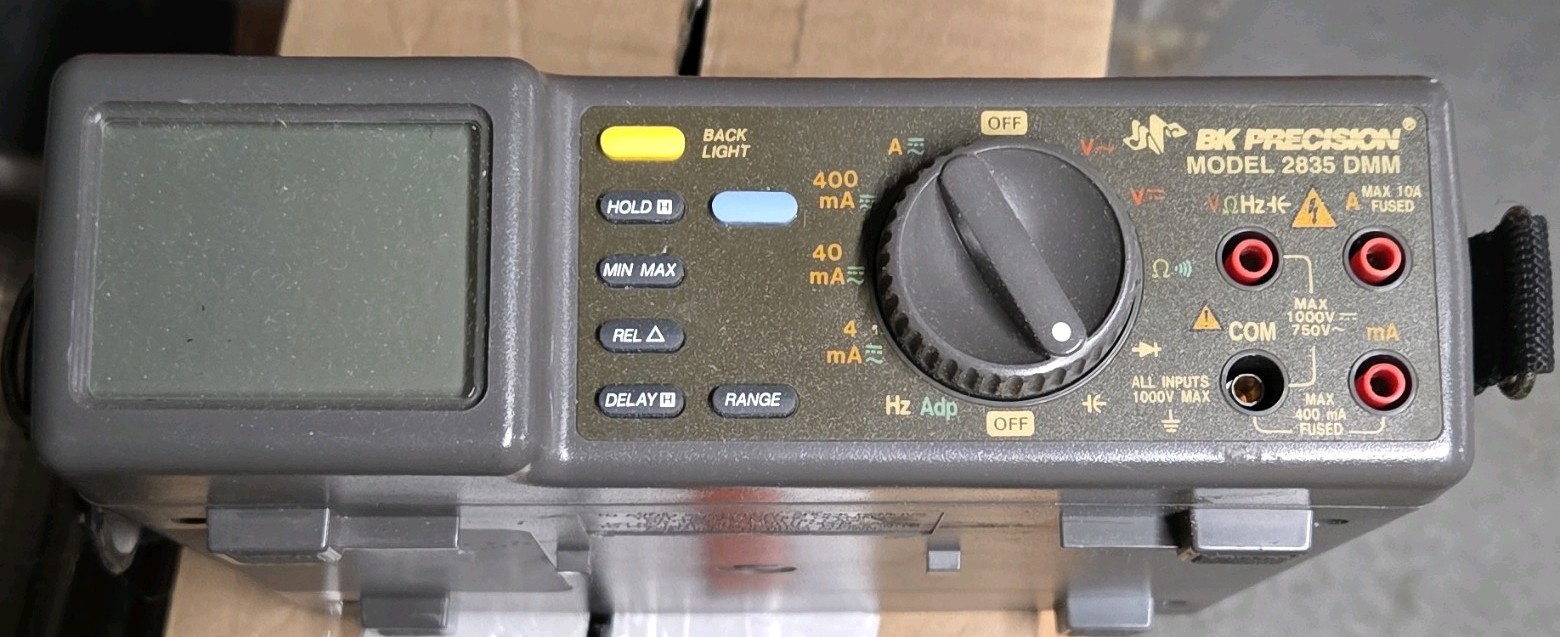 BK Precision 2835 DMM Benchtop Digital Multimeter CAT II AC/DC Voltage